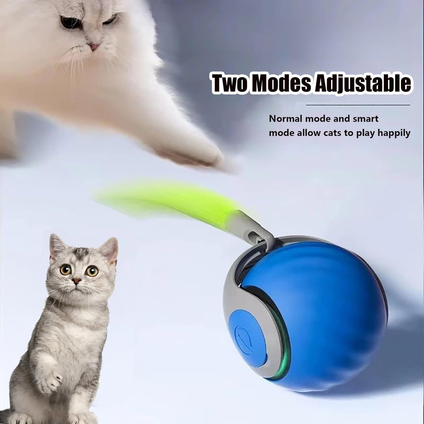 Interactive Feather Cat Toy Ball – Automatic Play