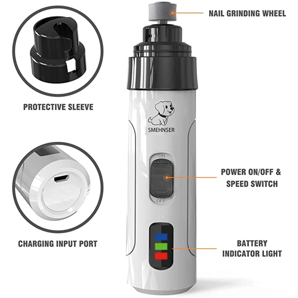 MIHCare™ SafePaws – Electric Pet Nail Grinder