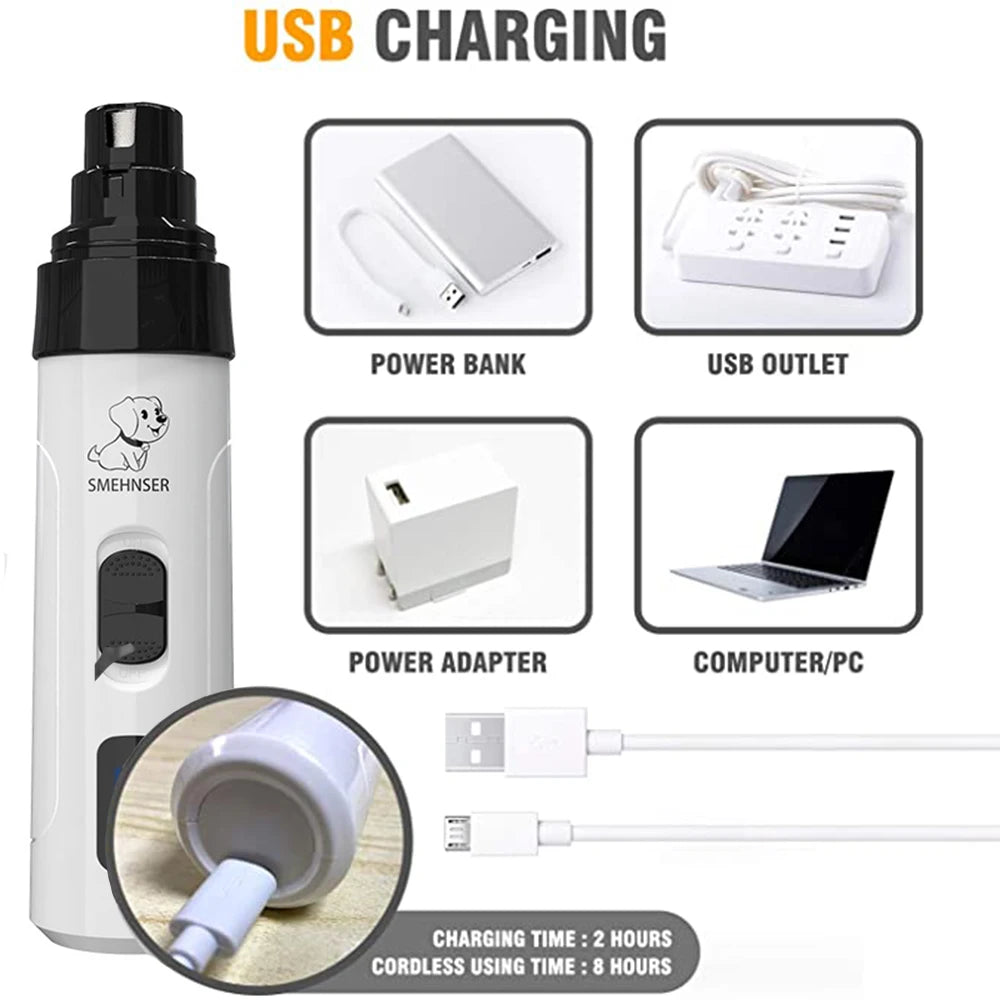 MIHCare™ SafePaws – Electric Pet Nail Grinder