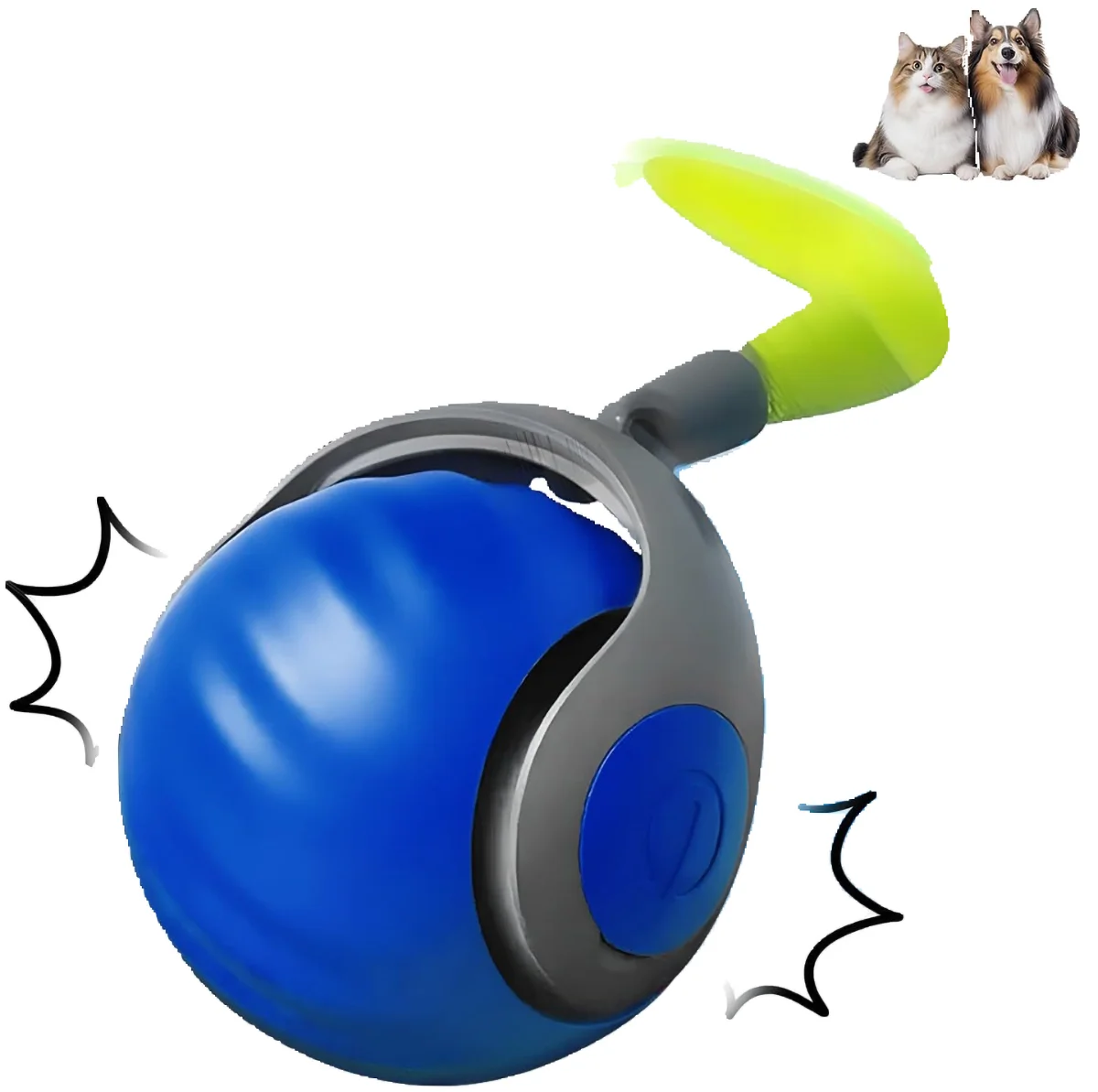 Interactive Feather Cat Toy Ball – Automatic Play