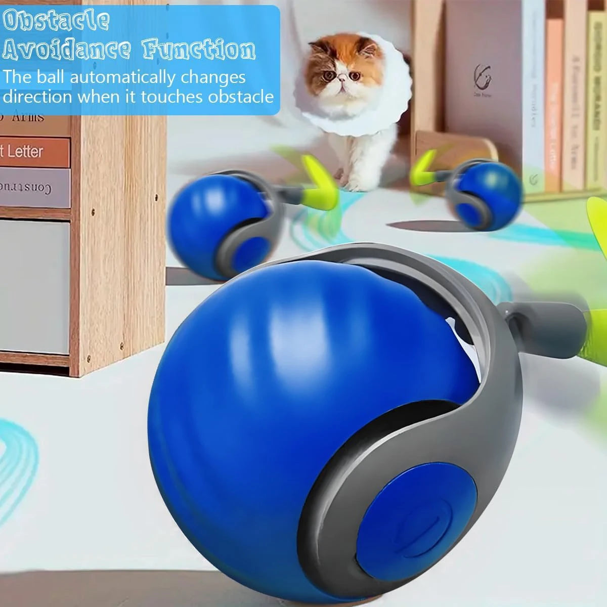 Interactive Feather Cat Toy Ball – Automatic Play
