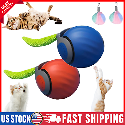 Interactive Feather Cat Toy Ball – Automatic Play